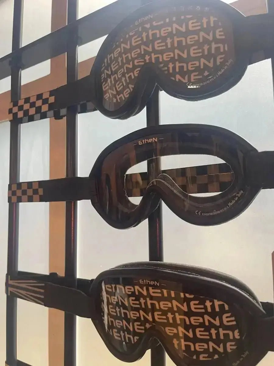 A Glimpse Back in Time: Exploring Ethen Scrambler and Vintage Gogglesdd Goggles - Veloce Club