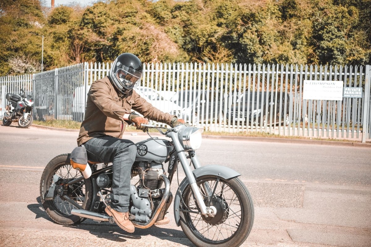 Ben & his stunning Royal Enfield - Veloce Club