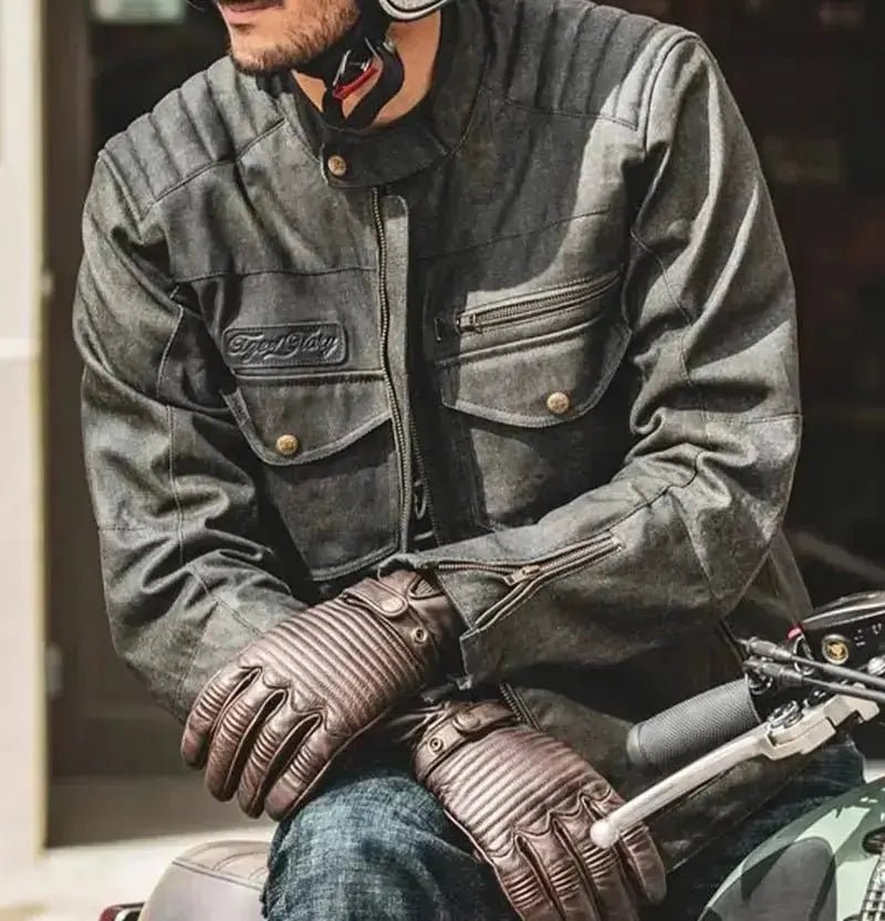 Denim Biker Jackets - Veloceclub UK