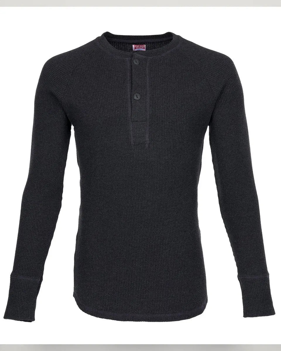 Pike Brothers 1936 Waffle Shirt Iron Grey | Veloce Club