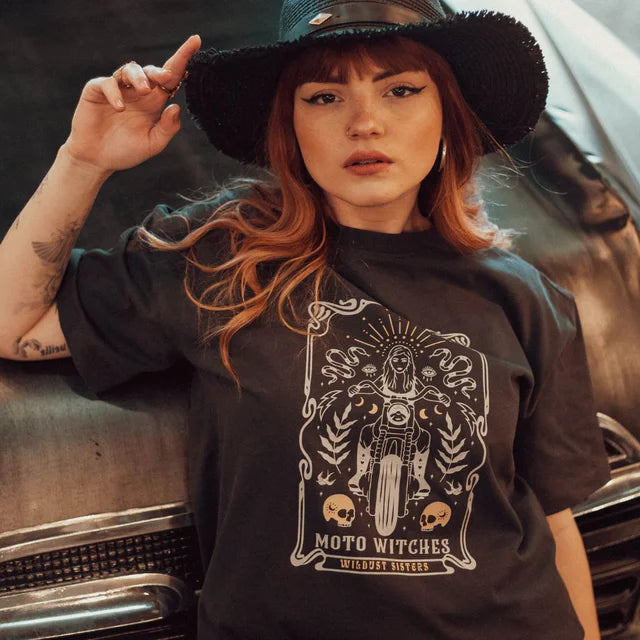 Wildust Sisters Moto Witches T-shirt | Veloce Club