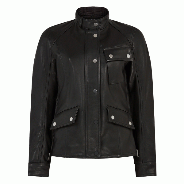 Belstaff Penrith Women's Motorcycle Jacket - Black |Veloce Club