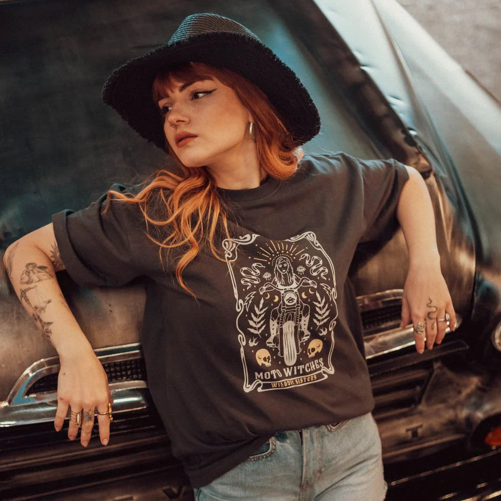 Wildust Sisters Moto Witches T-shirt | Veloce Club