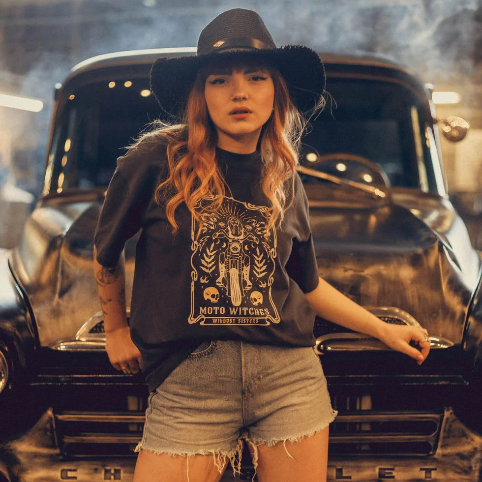 Wildust Sisters Moto Witches T-shirt | Veloce Club