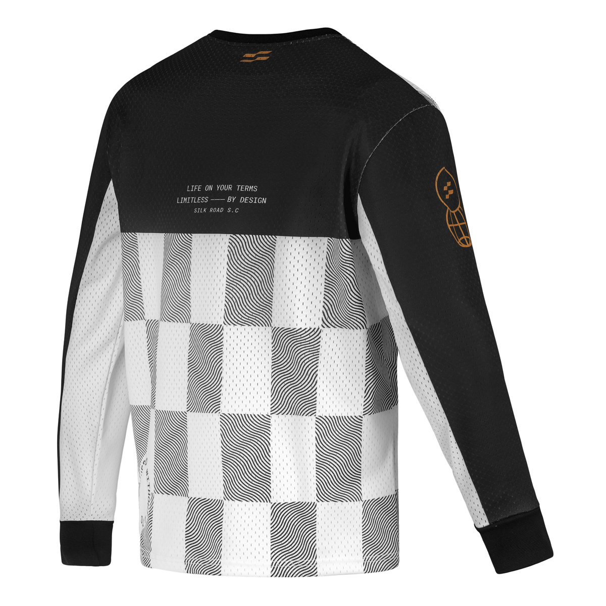 Silk Road Motorcycle Jersey in Black | Veloce Club