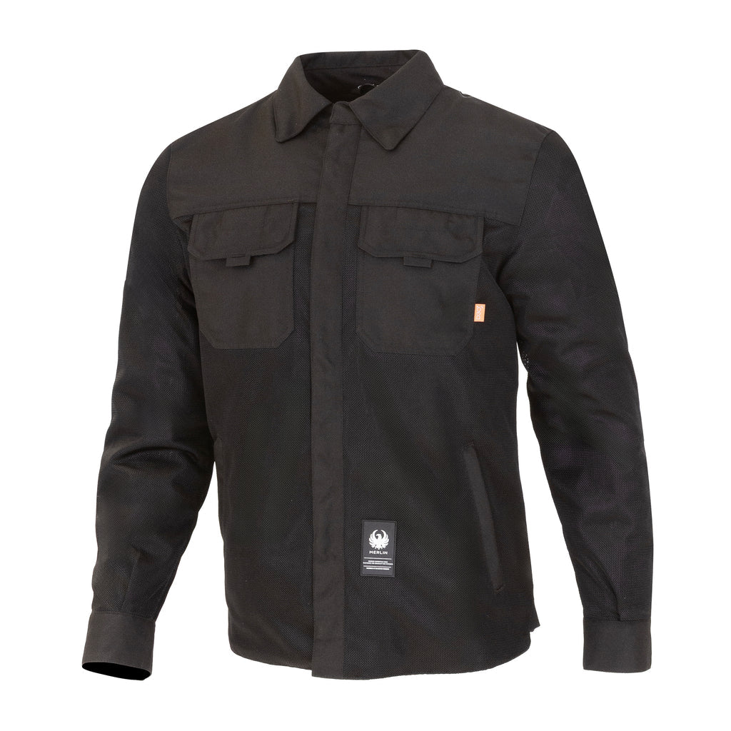 Merlin Aero Mesh Riding Shirt in Black