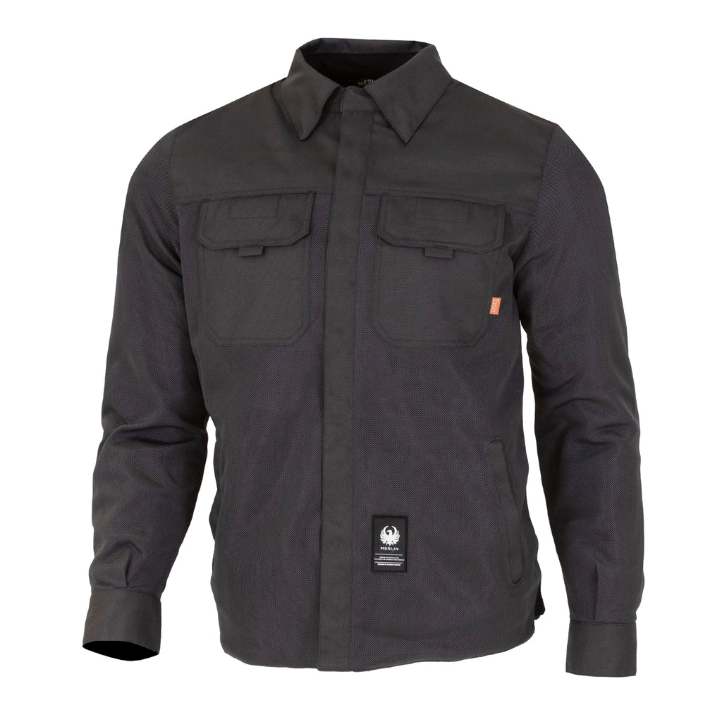 Merlin Aero Mesh Riding Shirt in Black