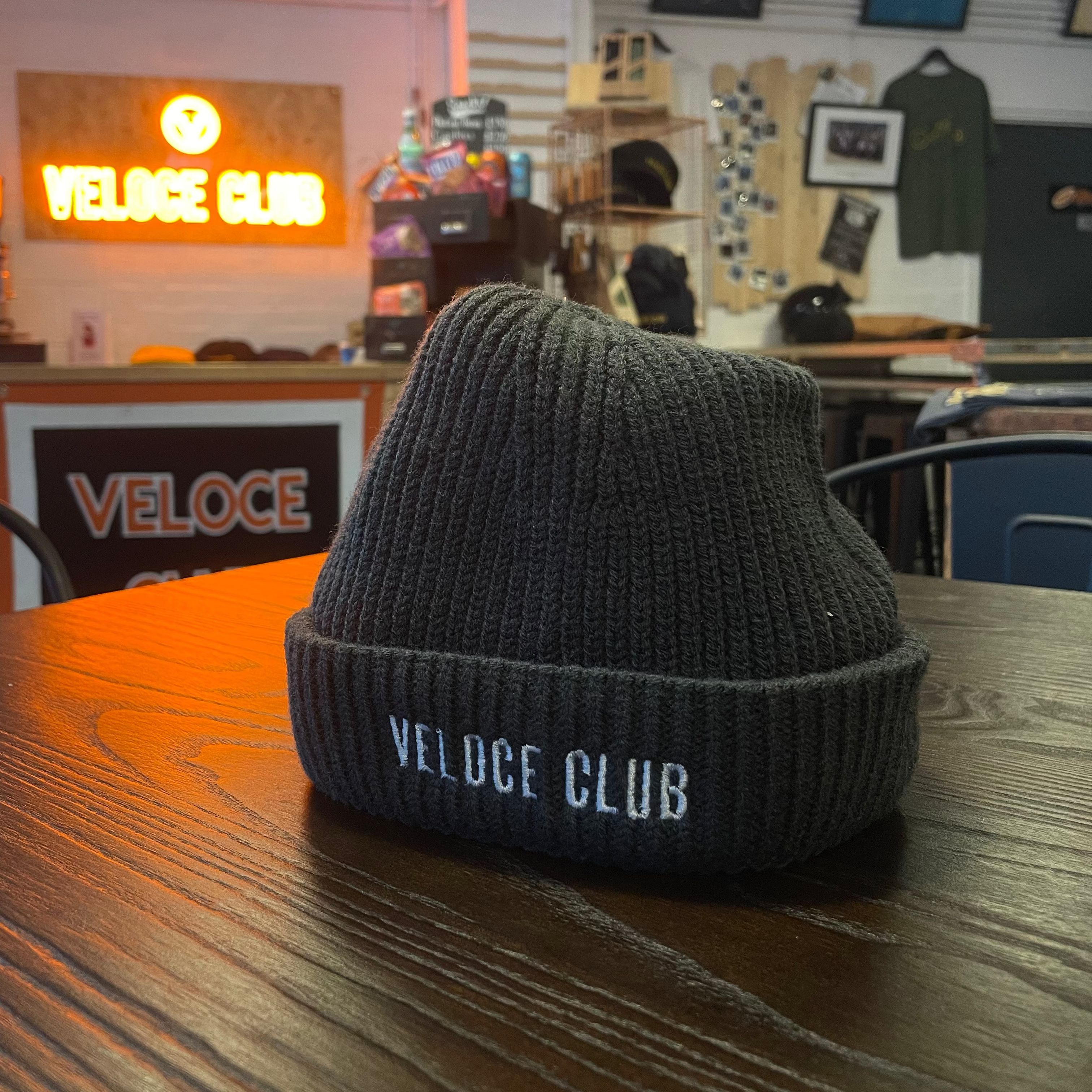 Veloce Club VC01 Fisherman Beanie Cap in GT Grey