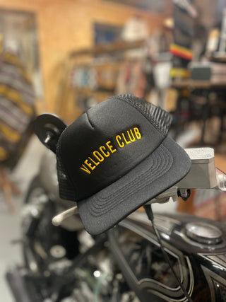 Veloce Club VC02 Trucker Cap in Bullet Black