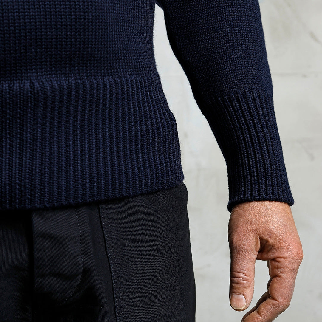 Pike Brothers 1923 Turtle Neck Dark Navy | Veloce Club