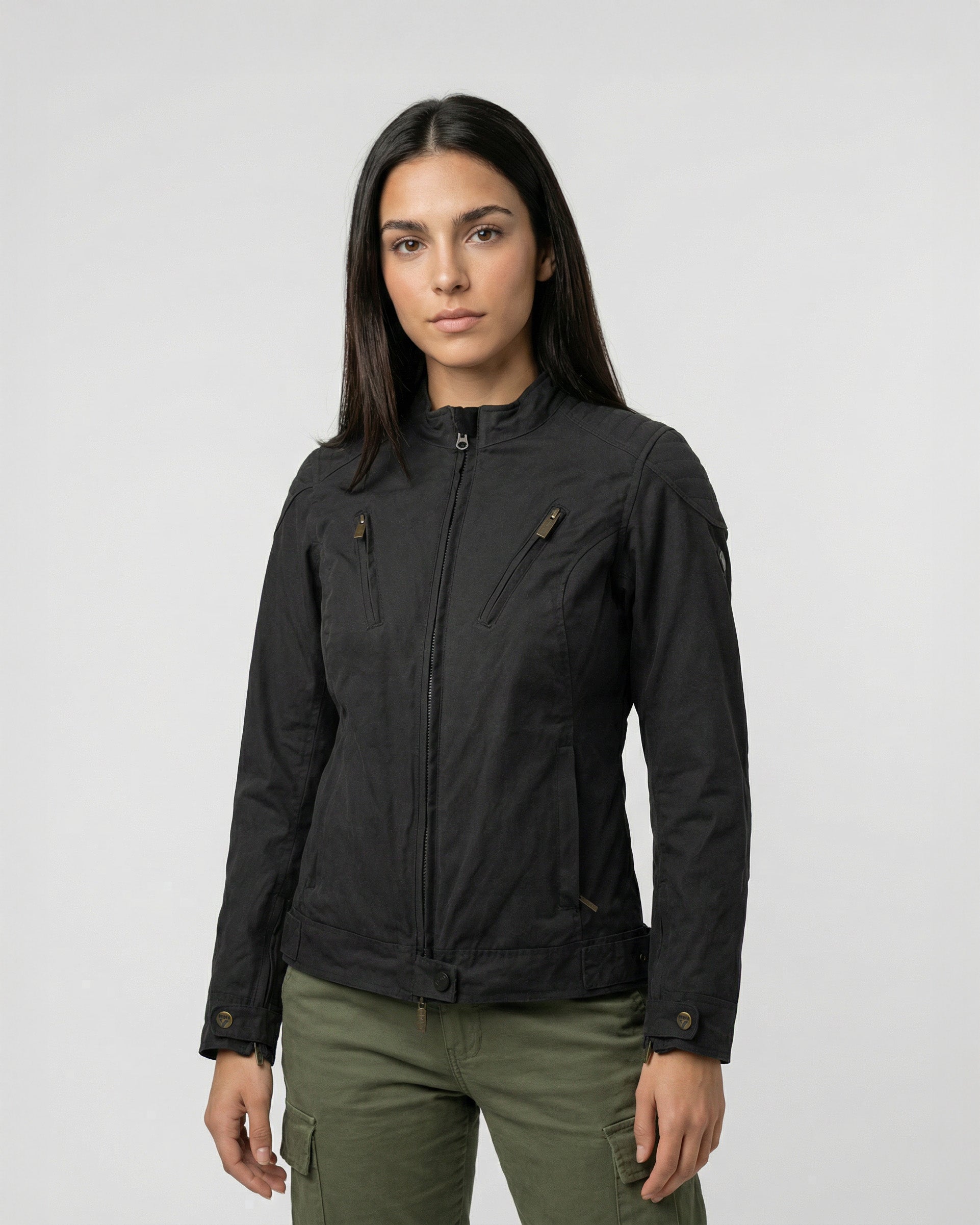 By City Spring III Ladies Motorcycle Jacket
in Black | Veloce Club