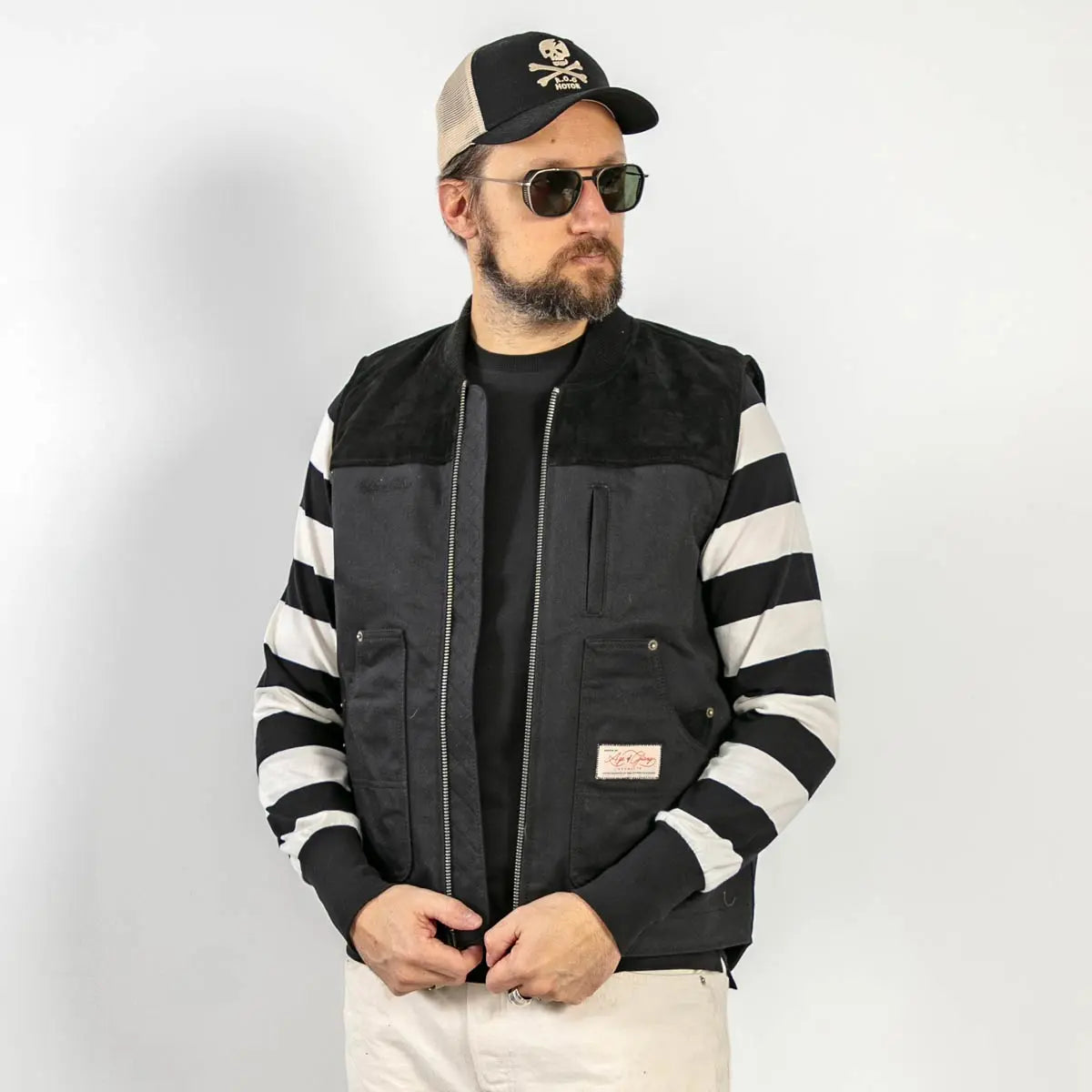 Age of Glory Cabin Vest in Black - available at Veloce Club
