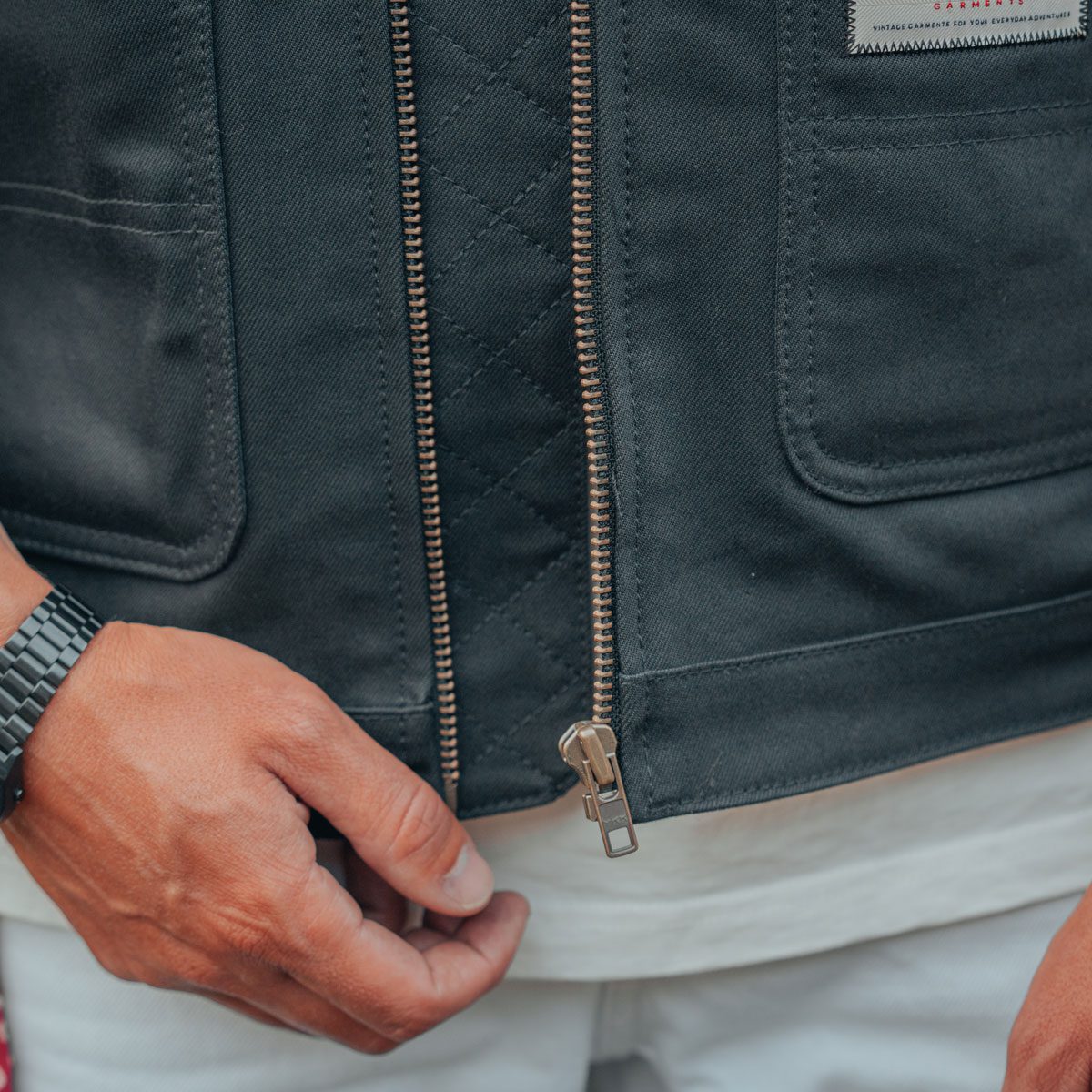 Age of Glory Cabin Vest in Black - available at Veloce Club