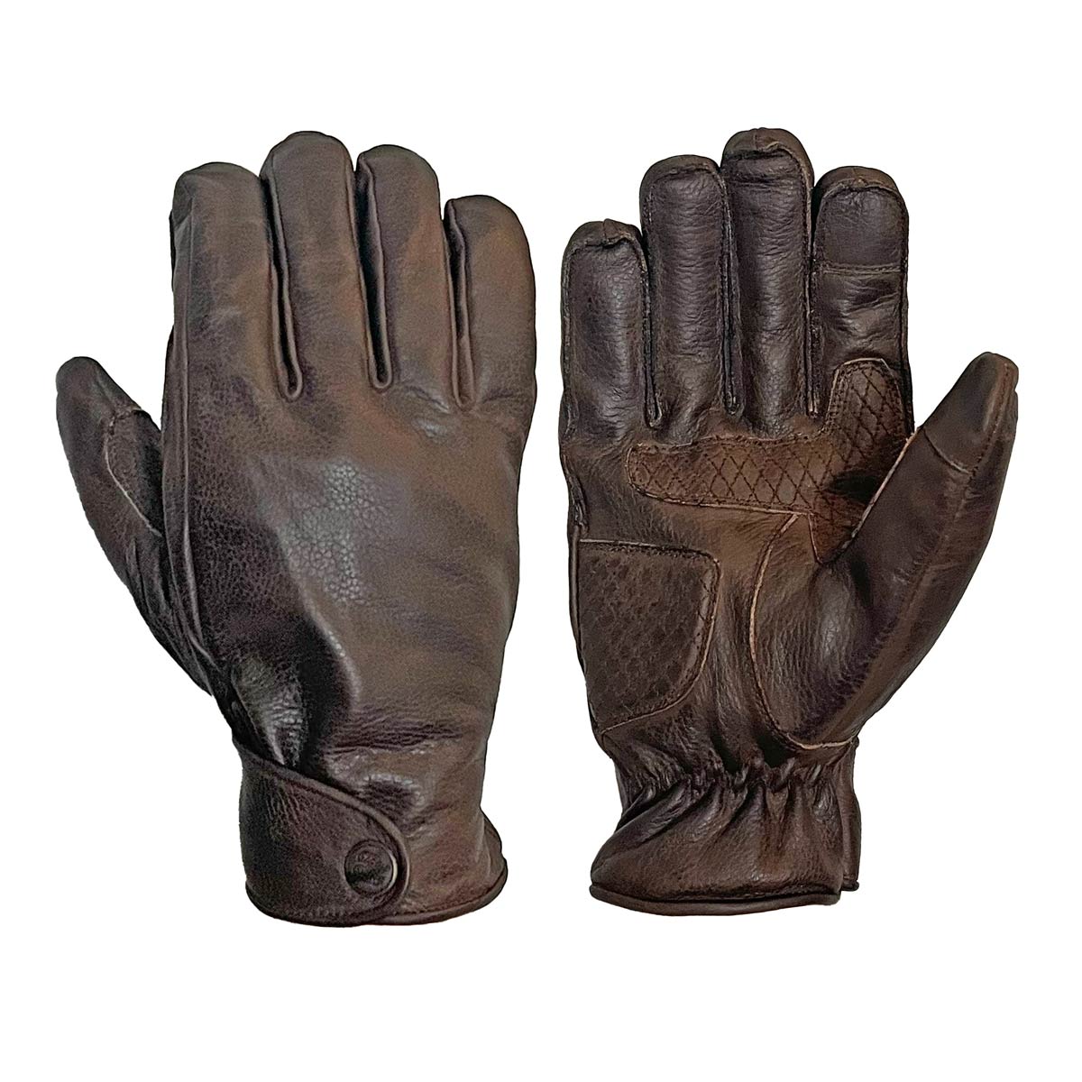 Age of Glory Carpenter Winter Leather CE Gloves in Brown