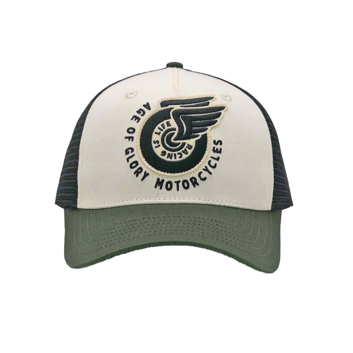 Age of Glory Champ Trucker Cap in White, Green and Black