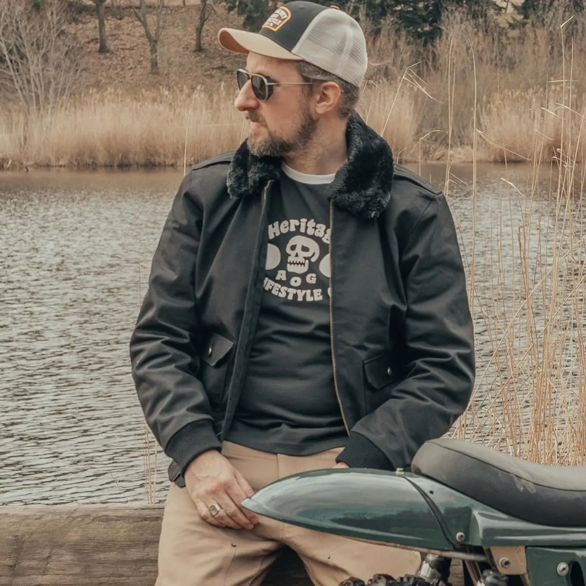 Age of Glory Cockpit Jacket in Black - available at Veloce Club