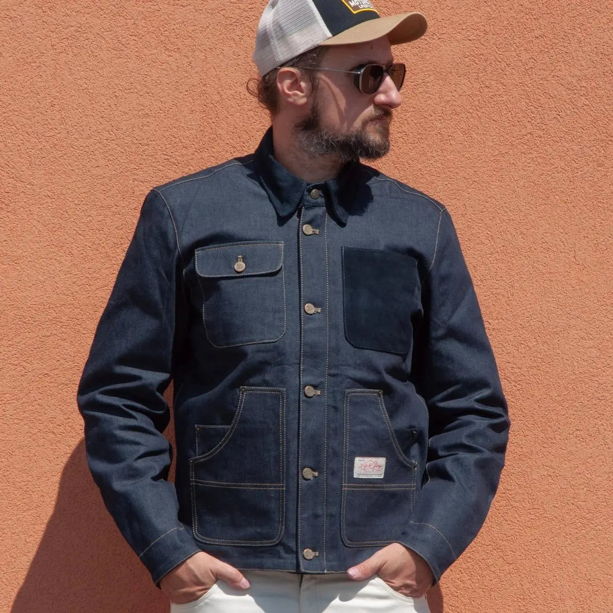 Age of Glory Craftsman Motorcycle Jacket Denim | Veloce Club