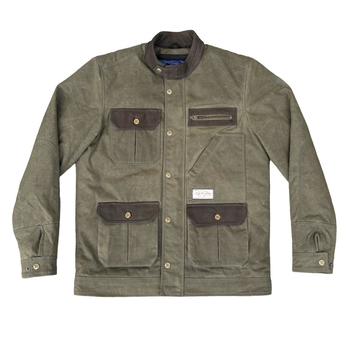 Age of Glory Escape Waxed Cotton Jacket Green