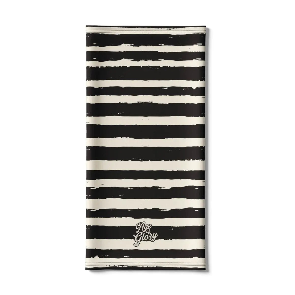 Age of Glory Painted Stripes Neck tube in Black & Off-white | Veloce Club