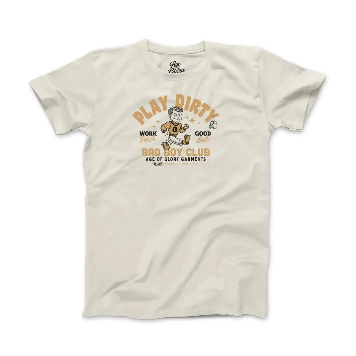 Age of Glory Play Dirty T-shirt in Ecru | Veloce Club