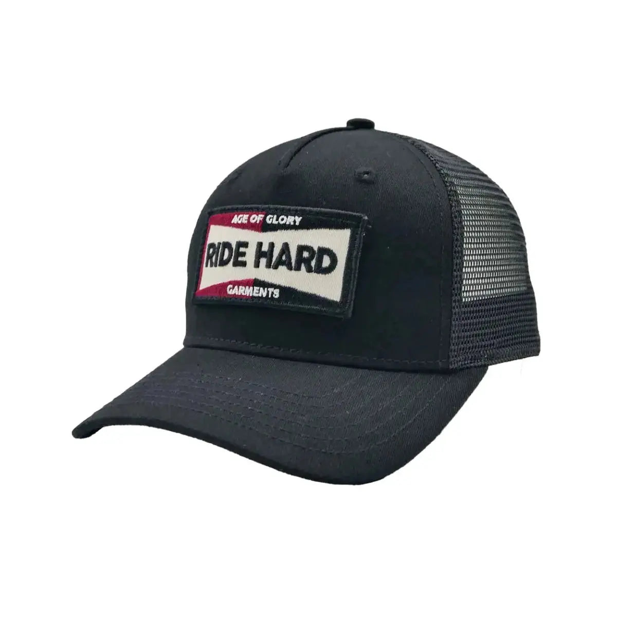 Age of Glory Ride Hard Trucker Cap in Black | Veloce Club