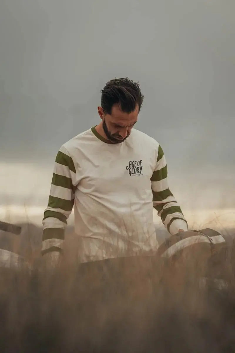 Age of Glory Riding Strong Long Sleeve in Off White