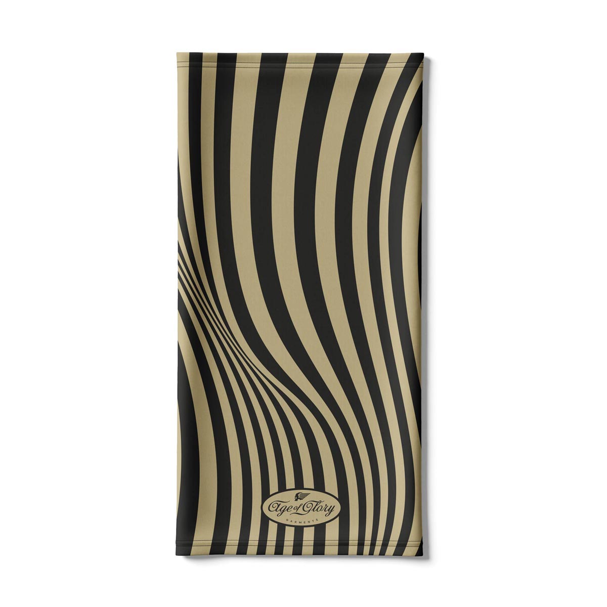 Age of Glory Striped Neck Tube in Black / Gold