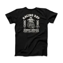 Age of Glory Sunday Service T-Shirt Washed Black | Veloce Club