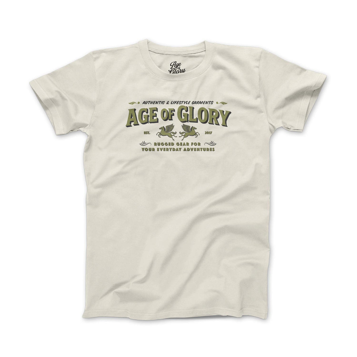 Age of Glory Rugged T-shirt Ecru | Veloce Club