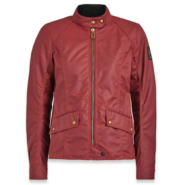Belstaff Antrim Waxed Cotton Jacket Racing Red - Women Belstaff