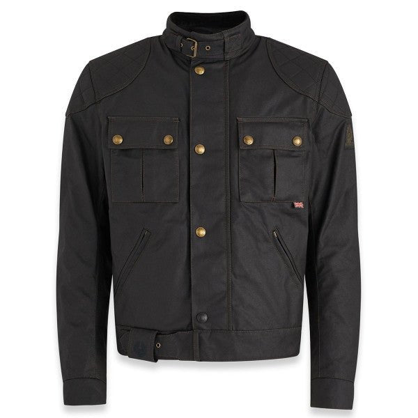 Belstaff Brooklands Waxed Cotton Jacket in Black - available at Veloce Club
