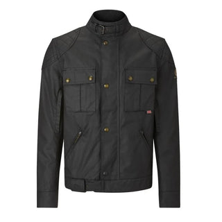 Belstaff Brooklands Waxed Cotton Jacket in Black