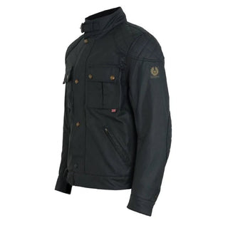 Belstaff Brooklands Waxed Cotton Jacket in Black