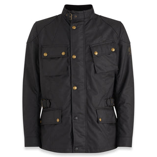 Belstaff Crosby Waxed Cotton Jacket In Black