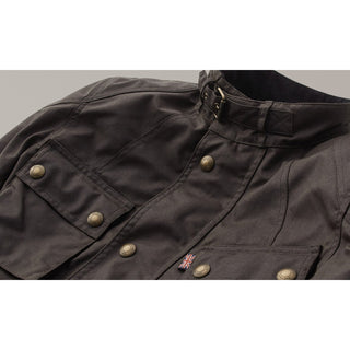 Belstaff Crosby Waxed Cotton Jacket In Mahogany