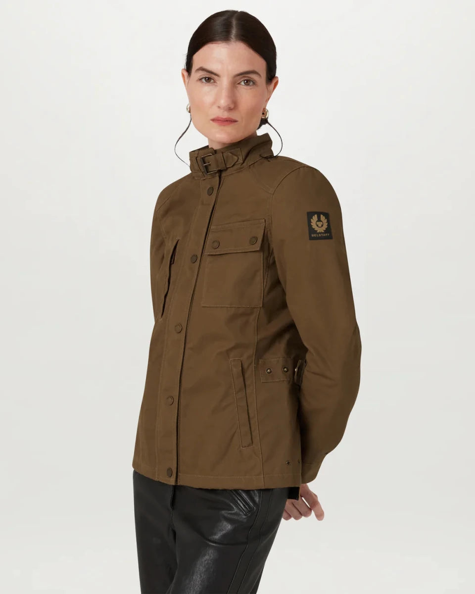 Belstaff Kate's Cottage Women's Motorcycle Jacket - Sand | Veloce Club