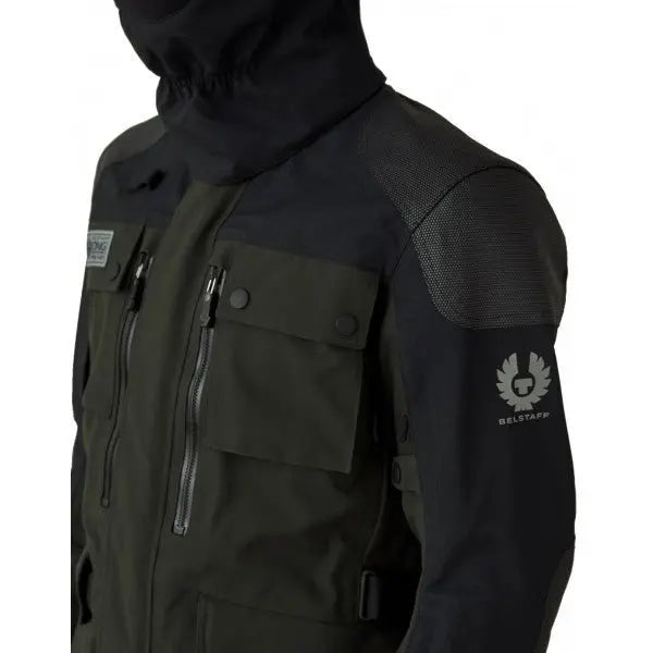 Belstaff Long Way Up Gore-Tex Pro Jacket Dark Olive | Veloce Club