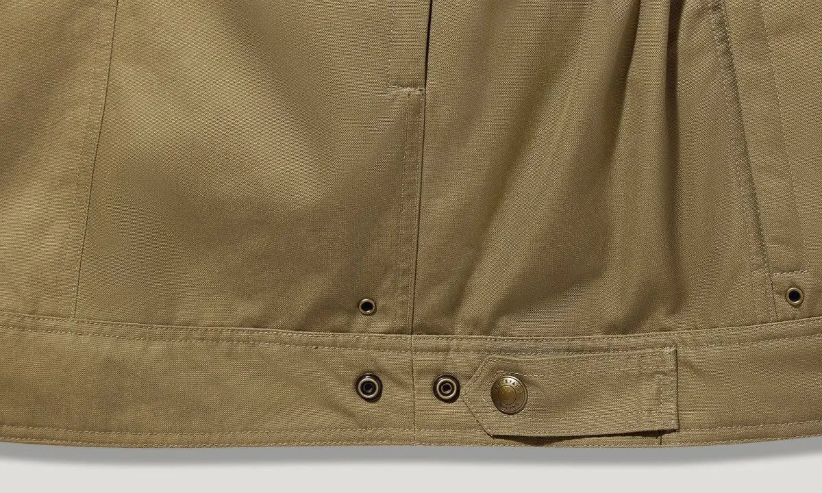 Belstaff Roberts Cotton Canvas Motorcycle Jacket - Olive | Veloce Club