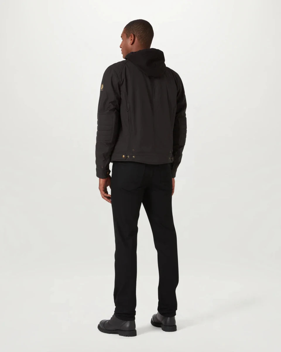 Belstaff Roberts Cotton Canvas Motorcycle Jacket - Black | Veloce Club