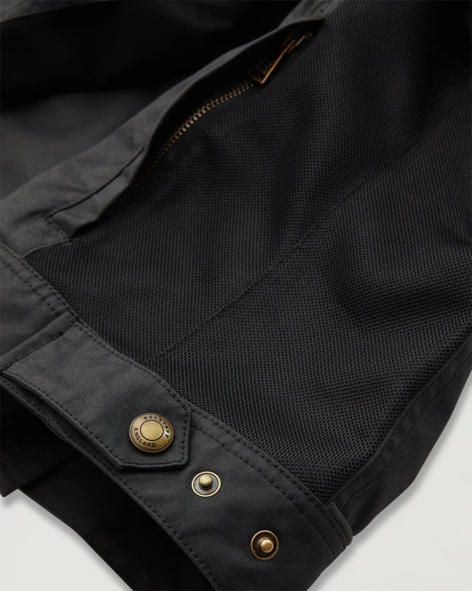 Belstaff Temple Waxed Cotton Motorcycle Jacket Black | Veloce Club