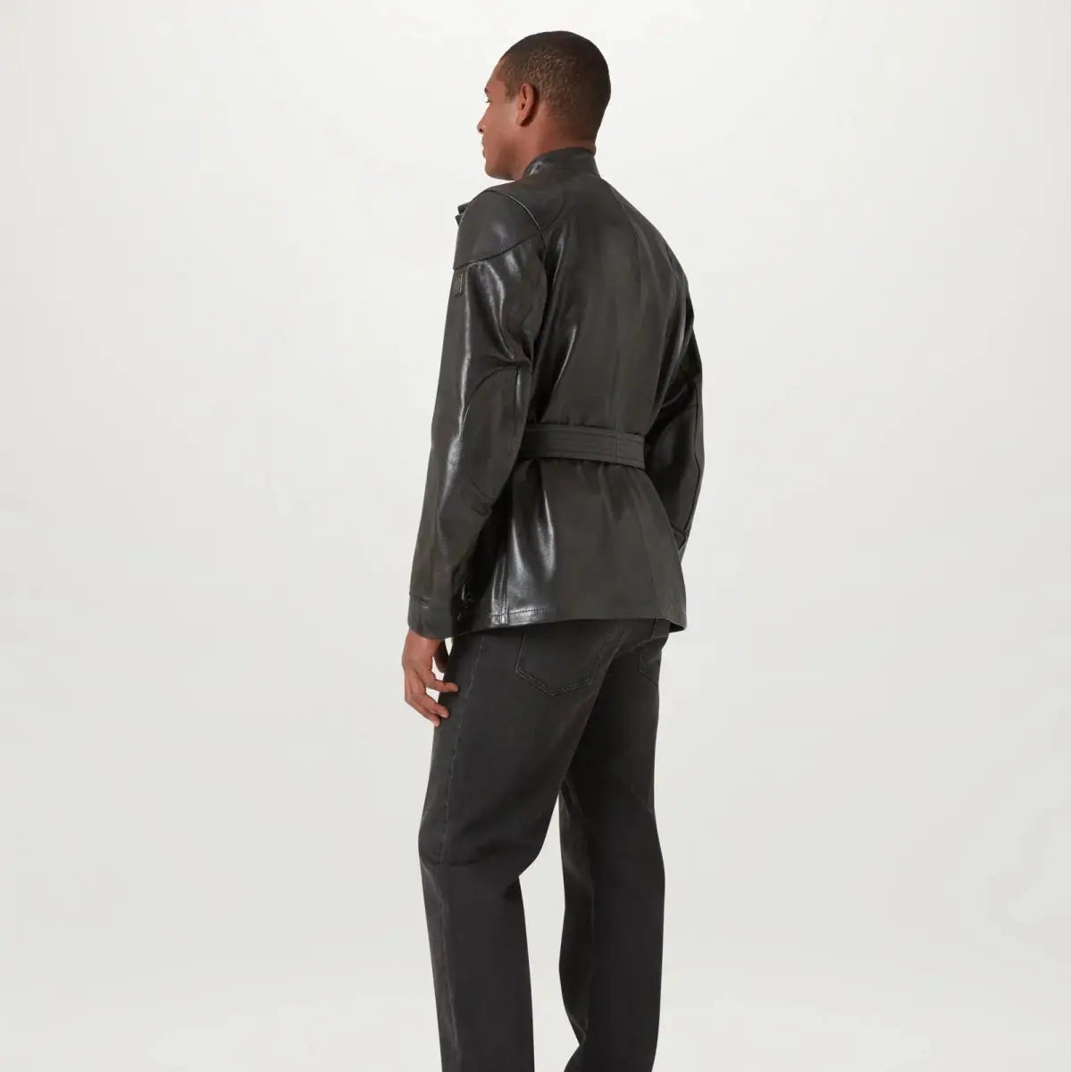 Belstaff Trialmaster Hand Waxed Leather Jacket - Dark Belstaff Olive | Veloce Club