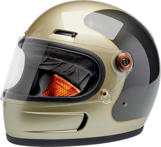 Biltwell Gringo SV Helmet in Metallic Champagne / Charcoal Tracker - available at Veloce Club