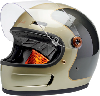 Biltwell Gringo SV Helmet in Metallic Champagne / Charcoal Tracker - available at Veloce Club