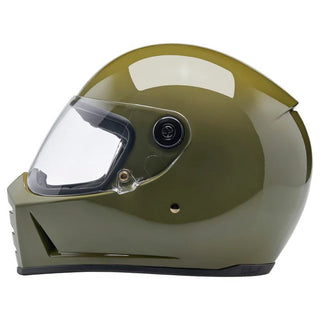 Biltwell Lane Splitter Helmet in Olive Green