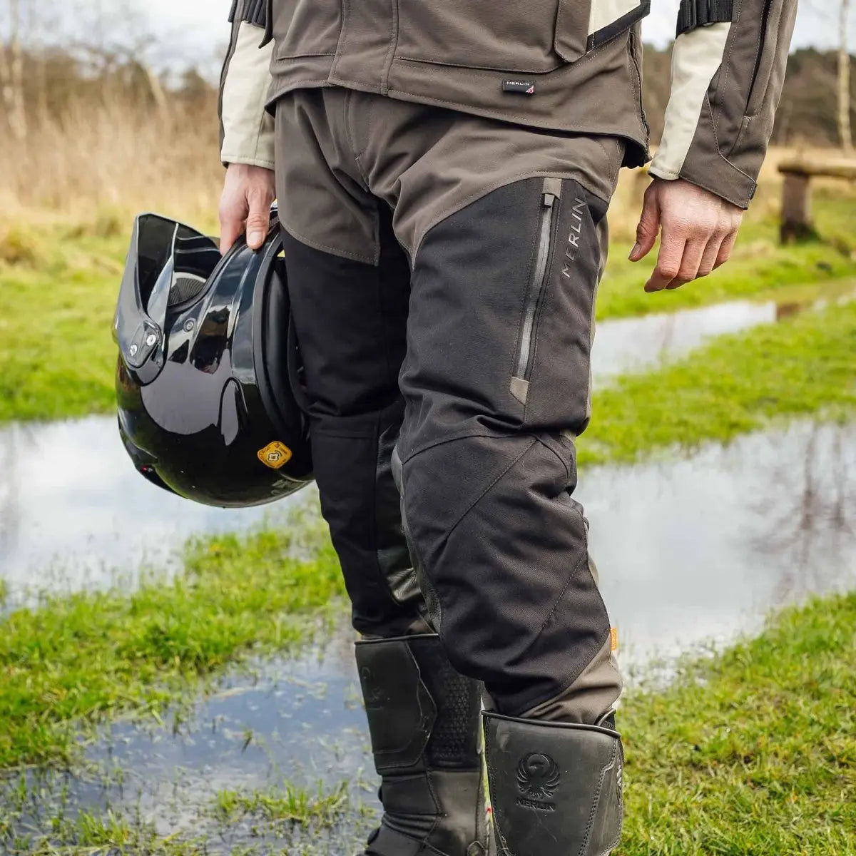 Borderlands Laminated In Boot Trouser | Veloce Club