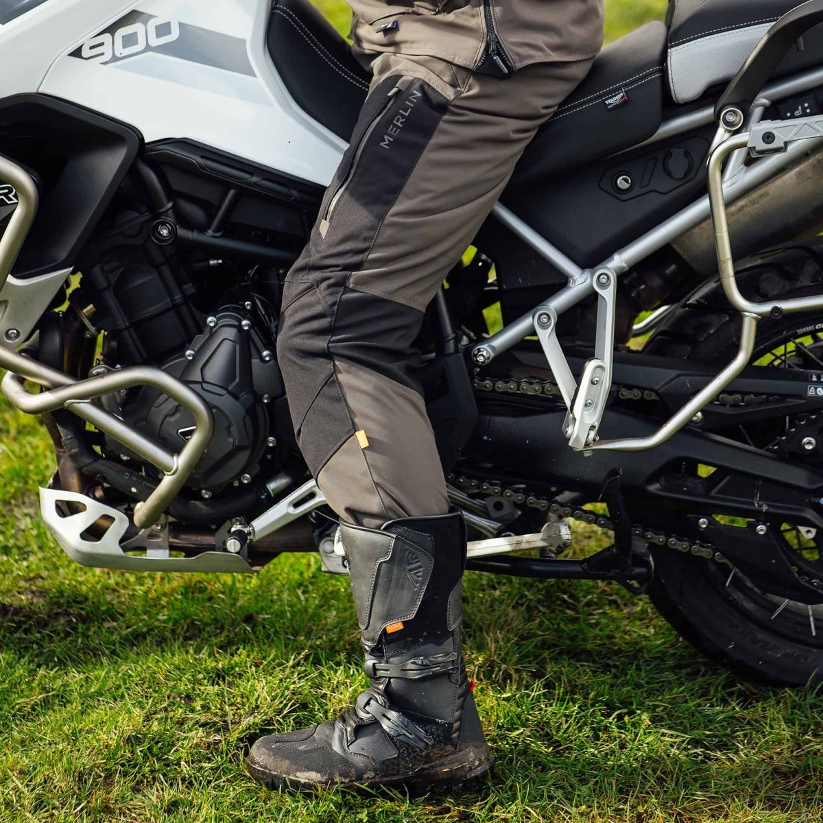 Borederlands Laminated In Boot Trouser Granite