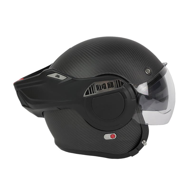 By City 180 Tech Flip Front Helmet - Carbon - available at Veloce Club