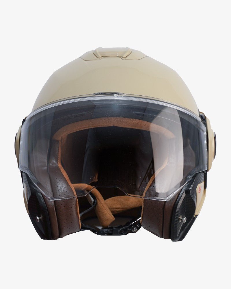 By City 180 Tech II Flip front Helmet in Beige | Veloce Club