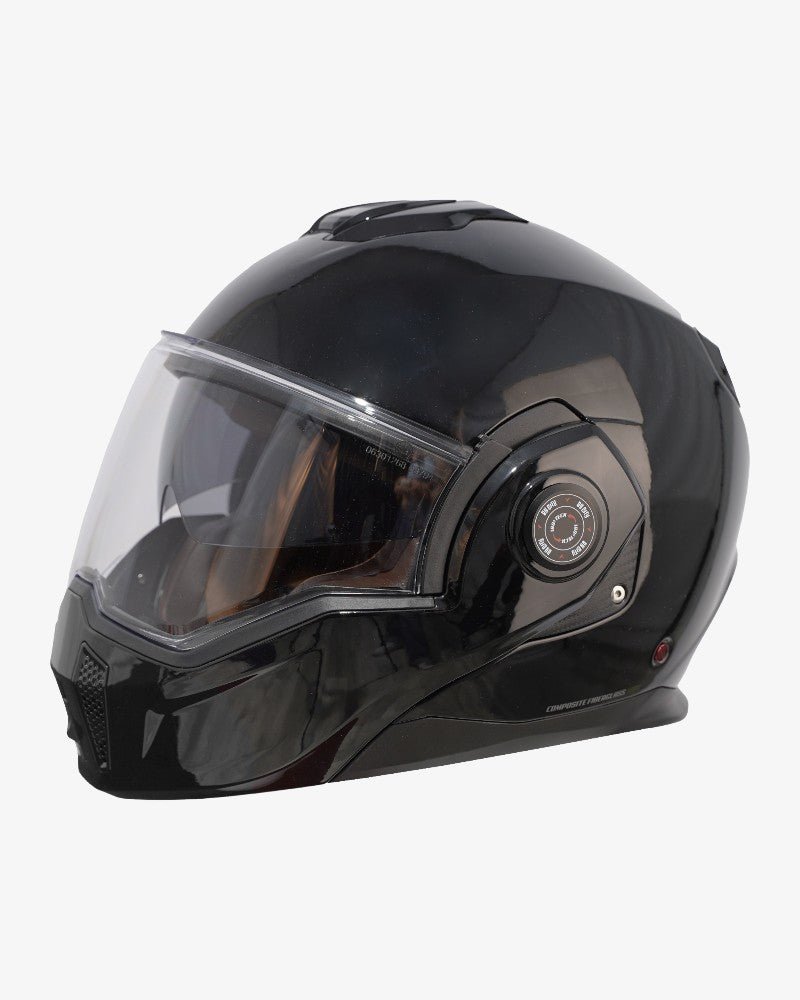 By City 180 Tech II Flip front Helmet in Gloss Black | Veloce Club