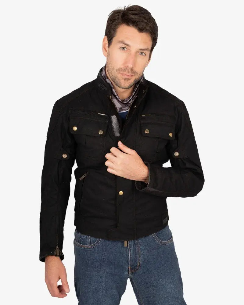 By City Belfast III Motorcycle Jacket in Black | Veloce Club